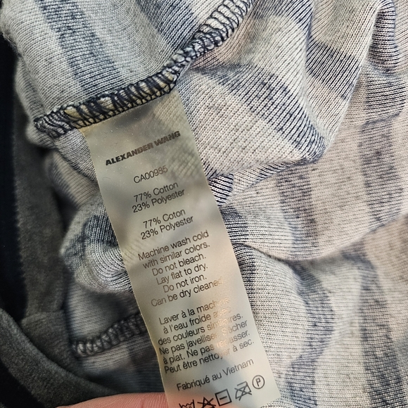 T Alexander Wang Velour Striped Dress - Picture 7 of 7